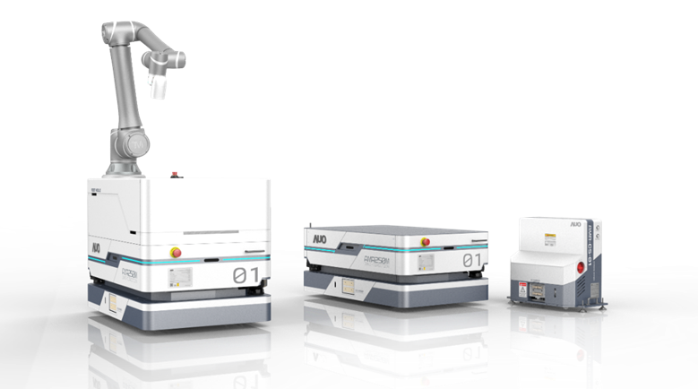 ag亚娱數位開發的自主式移動機器人（AMR250M），搭配全向輪並結合AI演算法、2D LiDAR、3D攝影機等技術，協助客戶實現產線全自動化